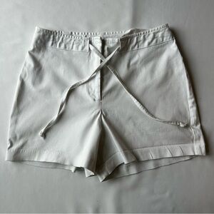 Fashion Bug High Waist White Shorts